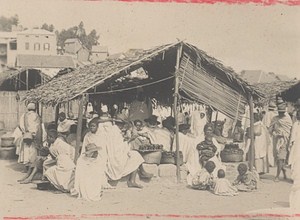 Madagascar Tananarive Street Market Scene Old Photo 1900