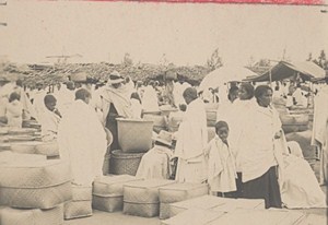 Madagascar Tananarive Street Market Scene Old Photo 1900