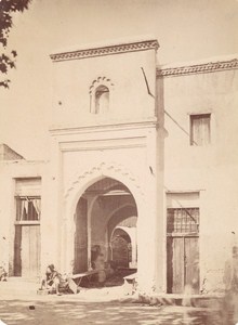 Morocco Tangier Tanger Moors Moorish Door Old Photo 1880