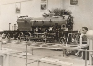 Paris Colonial Exhibition Railway Train Engine Old Photo 1931