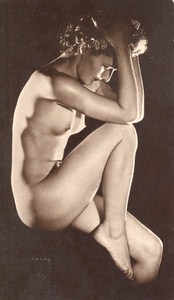 Woman Nude Risque France Real Photo Postcard 1950