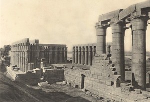 Egypt Luxor Temple Lehnert & Landrock Old Photo 1930