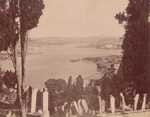 Turkey Istanbul Eyoub Golden Horn Old Berggren Photo 1880