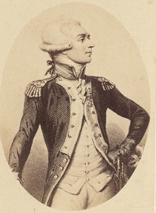 Marquis de Lafayette France Old Photo CDV 1860