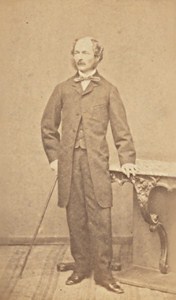 Man Clothes German Fashion Baden Baden Old Photo CDV ca 1865