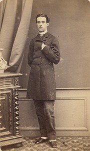 Man Clothes French Fashion Toulouse Old Photo CDV 1865