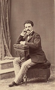 Man Clothes Spain Fashion Barcelone Old Photo CDV ca 1865