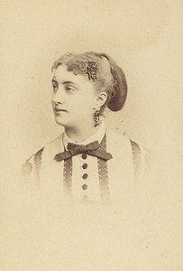 Miss Massin French Actress Second Empire Old Photo CDV Reutlinger 1868