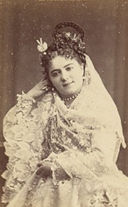 Miss Aimee French Actress Second Empire Old Photo CDV Reutlinger 1868