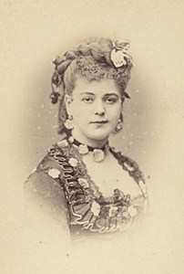Adeline Markowitch French Actress Second Empire Old Photo CDV Reutlinger 1868