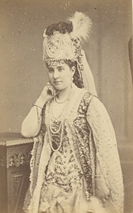 Miss Deveria French Actress Second Empire Old Photo CDV Reutlinger 1868