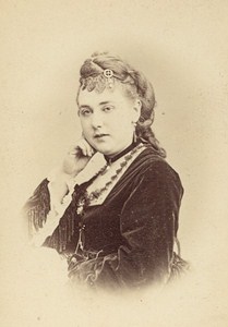 Anita French Actress Second Empire Old Photo CDV Reutlinger 1868