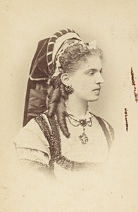 Berthe Mariani French Actress Second Empire Old Photo CDV Reutlinger 1868