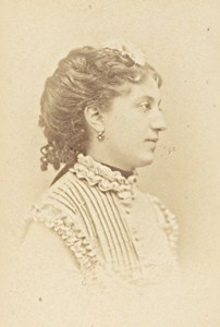 Mlle Fromentin French Actress Second Empire Old Photo CDV Disderi 1868