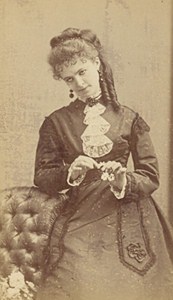 Lucie Abel French Actress Second Empire Old Photo CDV Disderi 1868