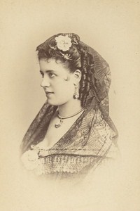 Rosine Bloch Mezzo Soprano Opera Singer France Second Empire Old Photo CDV 1868