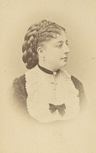Gabrielle Moisset Opera Singer France Second Empire Old Photo CDV 1868
