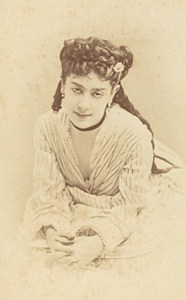Rosine Bloch Mezzo Soprano Opera Singer France Second Empire Old Photo CDV 1868