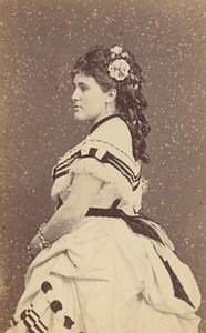 Marie Gabrielle Krauss Opera Singer France Second Empire Old Photo CDV 1868