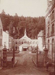 Bagnoles de l Orne Spa Town Bath Scene Snapshot Instantaneous Photo 1900