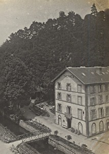 Bagnoles de l Orne Spa Town Thermes Scene Snapshot Instantaneous Photo 1900