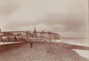 Dieppe Beach Scene Snapshot Instantaneous Photo 1900