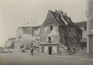 Dieppe House Street Scene Snapshot Instantaneous Photo 1900