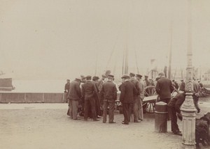 Dieppe Sailormen Street Scene Snapshot Instantaneous 1900