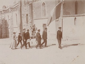 Honfleur Holy Day Street Scene Snapshot Photo Instantaneous 1900