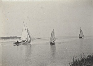 Honfleur Harbour Boats Scene Snapshot Photo Instantaneous 1900