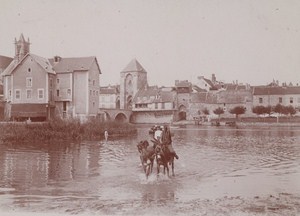 Around Fontainebleau Street Scene Snapshot Photo Instantaneous 1900