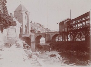 Around Fontainebleau Street Scene Snapshot Photo Instantaneous 1900
