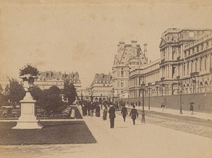 Rue des Tuileries Paris Street Life Old Animated Instantaneous Photo 1885