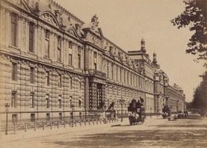 Quai du Louvre Paris Street Life Old Animated Instantaneous Photo 1885