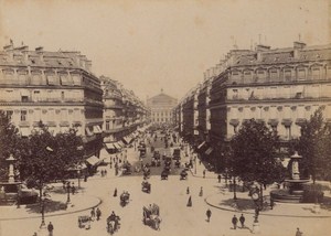 Avenue de l Opera Paris Street Life Old Animated Instantaneous Photo 1885