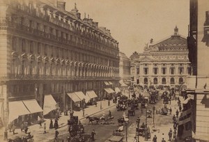 Avenue de l Opera Paris Street Life Old Animated Instantaneous Photo 1885