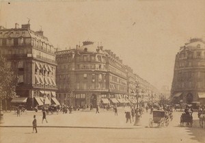 Place l Opera Paris Street Life Old Animated Instantaneous Photo 1885