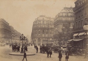 Place de l Opera Paris Street Life Old Animated Instantaneous Photo 1885