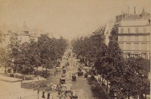 Grands Boulevards Paris Street Life Old Animated Instantaneous Photo 1885