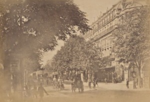 Les Grands Boulevards Paris Street Life Old Animated Instantaneous Photo 1885