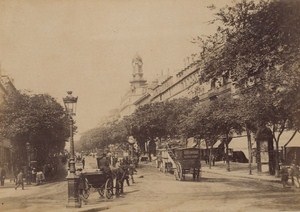 Boulevards des Italiens Paris Street Life Old Animated Instantaneous Photo 1885