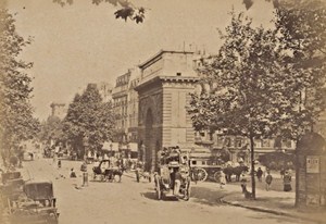 Porte Saint Martin Paris Street Life Old Animated Instantaneous Photo 1885