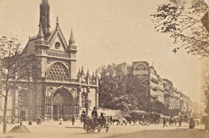 Saint Laurent Church Paris Street Life Old Animated Instantaneous Photo 1885