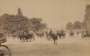 Les Courses de Longchamp Paris Street Life Old Animated Instantaneous Photo 1885