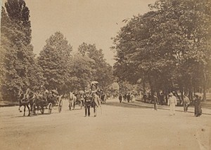 Parc Monceaux Paris Street Life Old Animated Instantaneous Photo 1885