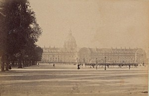 Military Defile Invalides Paris Street Life Old Instantaneous Photo 1885