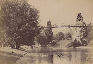 Parc des Buttes Chaumont Paris Street Life Old Animated Instantaneous Photo 1885