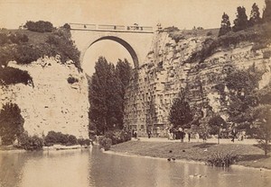 Parc des Buttes Chaumont Paris Street Life Old Animated Instantaneous Photo 1885