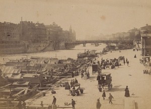 Apple Market Paris Street Life Old Animated Instantaneous Photo 1885