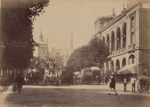 Place du Chatelet Paris Street Life Old Animated Instantaneous Photo 1885